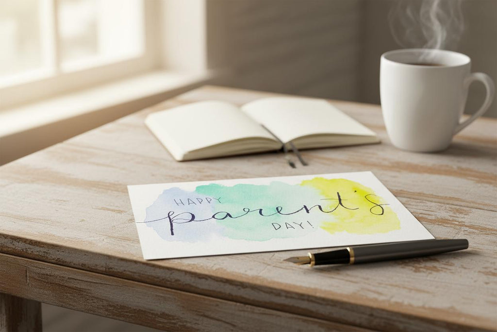 Happy Parent's Day Card | LGBTQ+ Inclusive | Gender Neutral Watercolor | Modern Family Celebration Card | New Parents | Genderless