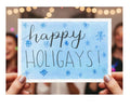 Happy Holigays Card | LGBTQ+ Inclusive | Snowy Watercolor | Chosen Family Holiday Card