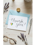 Thank You Card | Hand-painted Watercolor Design | LGBTQ+ | Celebration | Gift for Him, Her, Them | Colorful and Supportive Card | Rainbow
