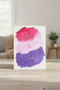 Trans Boy Coming Out Card | “It’s a Boy!” Rainbow Watercolor | Affirming Transgender Milestone, Transition, Name Change, T-Versary