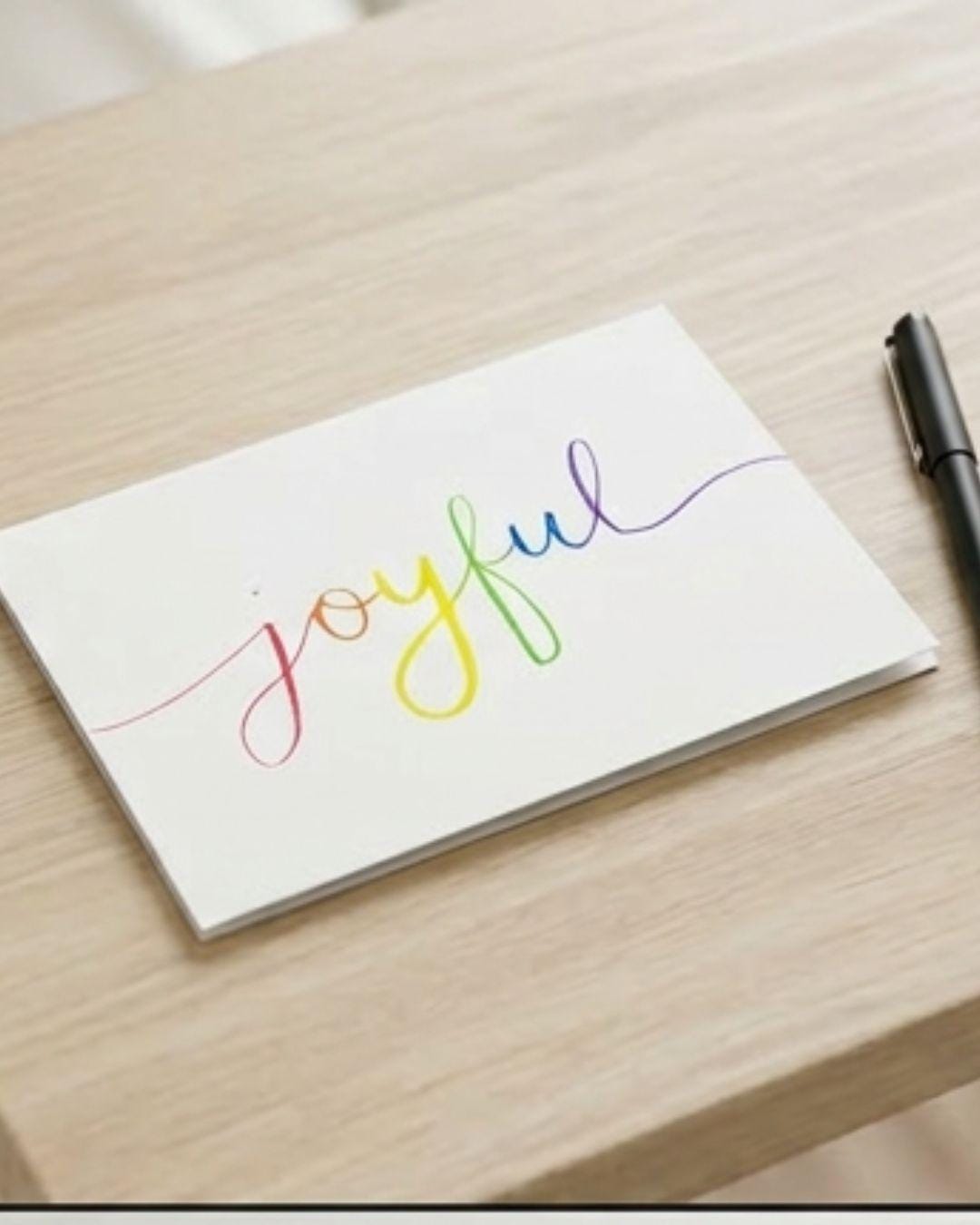 Joyfully Queer Coach x Modern Affection Prints | Rainbow Joyful | Handpainted Watercolor Design | LGBTQ+ Pride | Celebration | Spread Joy |