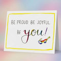 Joyfully Queer Coach x Modern Affection Prints | Be Proud Be You | Handpainted Watercolor Design | LGBTQ+ Pride | Celebration | Spread Joy |