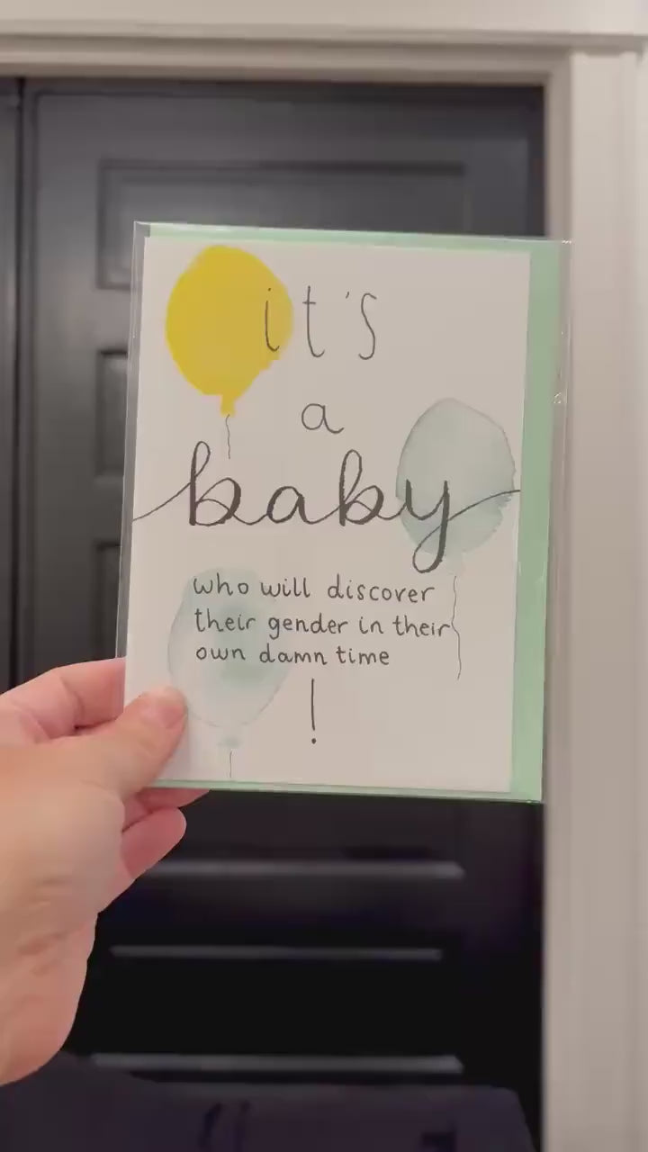 Baby Shower Celebratory Card | New Baby Announcement | LGBTQ+ | Two Dads | Gay Parents | Non-Binary Parents | Gender Neutral | Two Moms